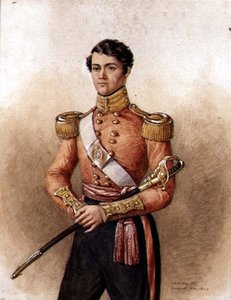 Portrett av major Charles Hamilton Wake (d.1871) 34. indianerinfanteri av Mary Ellen Best