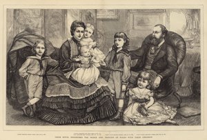 Deres kongelige høyheter prinsen og prinsessen av Wales med barna deres