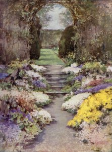 Scottish Gardens: Baberton (farge litho)