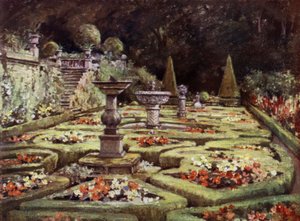 Scottish Gardens: Dalzell (farge litho)