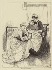 Illustrasjon til The Story of a Nurse, av Honnor Morten av Mary L. Gow