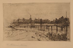 Newark, NJ, fra Passaic av Mary Nimmo Moran