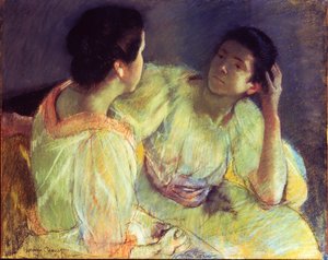 The Conversation, ca. 1896 (pastell på papir lagt på lerret)