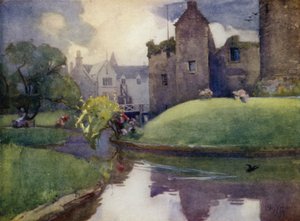 Rothesay Castle (farge litho)