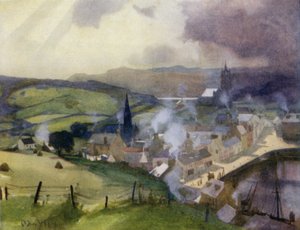Tarbert, Loch Fyne (farge litho)