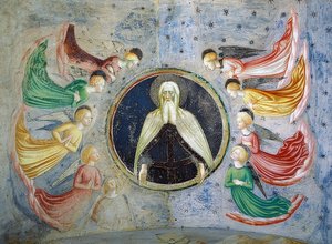Gud Faderen omgitt av engler. 1435 av Tommaso Masolino da Panicale