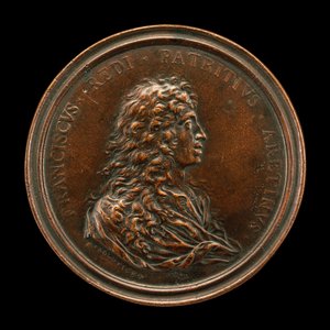 Francesco Redi, 1626-1697, lege og vitenskapsmann [forside], 1684. av Massimiliano Soldani