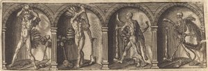 De ulike portrettene og figurene VI av Master AD