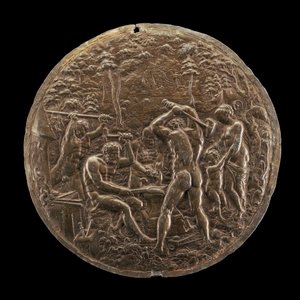 The Forge of Vulcan, 1573. av Master AZ