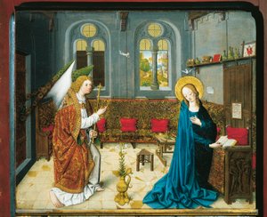 Bebudelsen, fra historiene fra Marias liv av Master Aachen