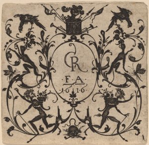 Ornament med grotesk av Master CR