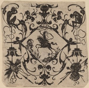 Ornament med grotesk av Master CR