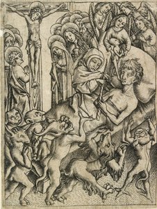 Triumfen over all fristelse i dødens time, c1400-tallet