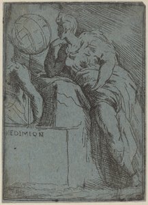 Endymion av Master F.P. after Parmigianino