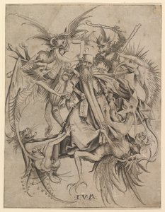 Saint Anthony plaget av demoner, sent på 1400-tallet.