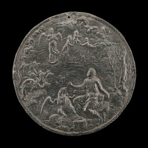 Saint John komponerer åpenbaring på Patmos, 1570-tallet av Master H.G.