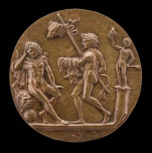 Hercules med Bacchic Figurer, andre halvdel av 1400-tallet.