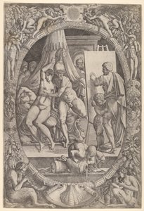 Apelles maleri Alexander og Campaspe. av Master IQV