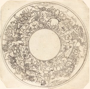 Bacchus på et esel av Master IS.