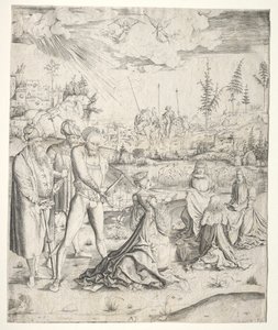 St. Katarinas martyrium av Master MZ