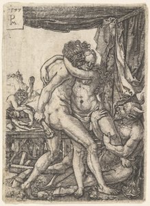 Hercules kjemper mot kentaurene, 1577. av Master PM