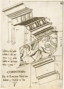 Entablatur fra Antoninus-tempelet og Faustina, Roma av Master PS