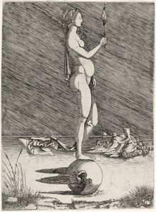 Fortune Sailing on a Winged Globe, ca. 1510-15
