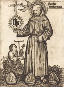 Saint Bernard, 1450-tallet. av Master of Balaam