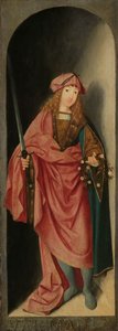 Den hellige valerian, ca. 1490 (olje på panel) av Master of Brunswick