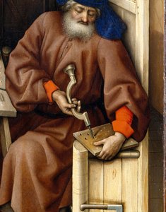 Annunciation Triptych (Merode altertavle), ca. 1427-32 (olje på eik) av Master of Flémalle