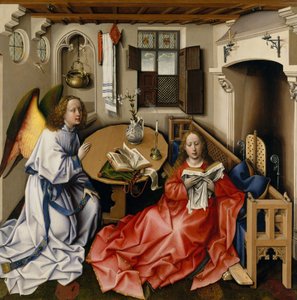 Annunciation Triptych (Merode altertavle), ca. 1427-32 (olje på eik)