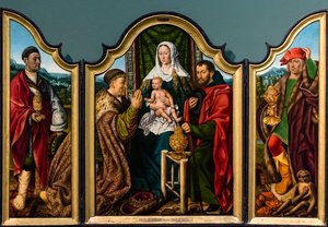 De vise menns tilbedelse, ca. 1510 (Tempera og olje på tre (eik))