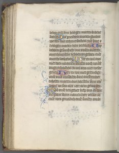 Timebok Bruk av Utrecht: fol. 174v, tekst, ca. 1460-1465.