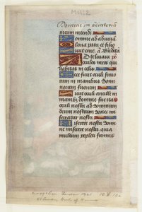 Bebudelse til hyrdene, fra en timebok, ca. 1485