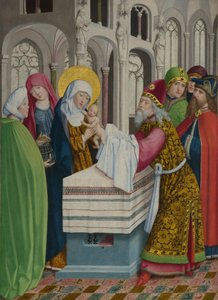 Presentasjonen i tempelet Liesborn-altertavlen, ca. 1470-1480