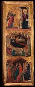 Hellige og scener fra Jomfruens liv, ca. 1320. av Master of Monte Oliveto