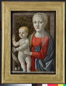 Madonna og barn, 1440-c.1450 av Master of Pratovecchio