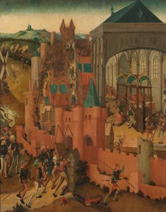 Beleiringen av Rhenen Erobringen av Rhenen av Jan II av Cleves i 1499 av Master of Rhenen