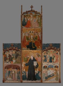 Retabel over de hellige Athanasius, Blaise og Agatha, 144045. av Master of Riglos