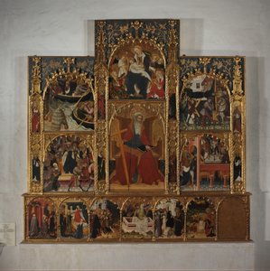 Gjentalige med scener fra Saint Andrews liv, ca. 1420-30. av Master of Roussillon