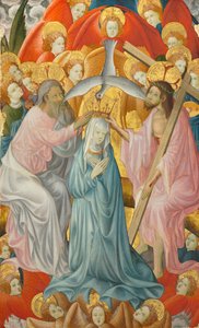 Jomfruens kroning med treenigheten, ca. 1400. av Master of Rubielos de Mora