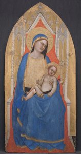 Madonna og Child Enthroned av Master of San Lucchese