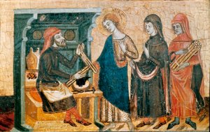 Altertavle av de hellige Johannes, mester i Santa Coloma de Queralt, ca. 1356 (tempera og bladgull på tre) av Master of Santa Coloma de Queralt