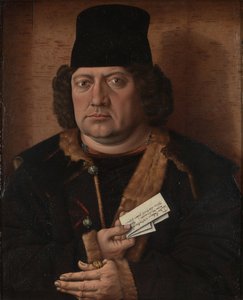Portrett av Alexander Mornauer, ca 1464-1488 av Master of The Mornauer Portrait
