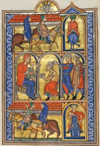 Tilbedelse av magiene av Master of the Berthold Sacramentary
