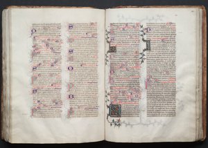 The Gotha Missal: Fol. 113r, tekst, ca. 1375. av Master of the Boqueteaux
