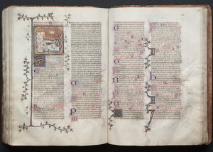 The Gotha Missal: Fol. 123r, tekst, ca. 1375. av Master of the Boqueteaux