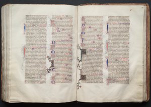 The Gotha Missal: Fol. 131v, tekst, ca. 1375. av Master of the Boqueteaux