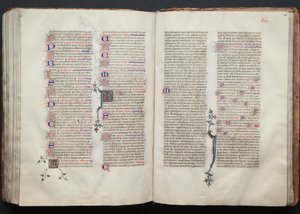 The Gotha Missal: Fol. 135v, tekst, ca. 1375. av Master of the Boqueteaux