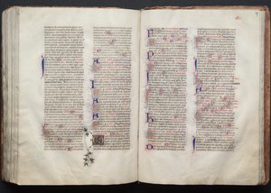 The Gotha Missal: Fol. 137r, tekst, ca. 1375. av Master of the Boqueteaux